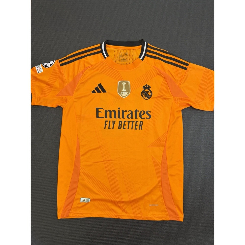 Adidas Real Madrid 2022 FIFA WC Away Stadium Jersey Orange Mens Size L